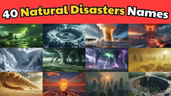 40 Disasters on Earth Explained for Kids | Learn English with Fun & Easy Disaster Lessons ️❄️