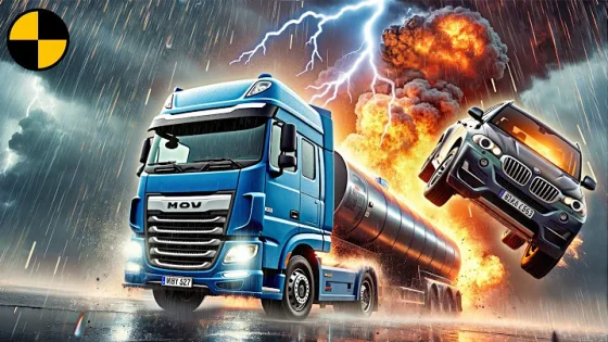 Most Epic Natural Disasters and Car Chaos #2 in Beamng.Drive