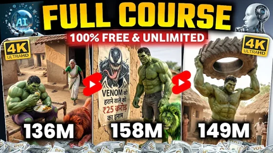 Make Viral Hulk AI Video (Full Course) Ai se video kaise banaye Ai video kaise banaye