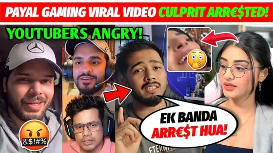 OMG! Payal Gaming Viral Video CULPRIT ARR*STED!Youtubers Angry Reaction Scout